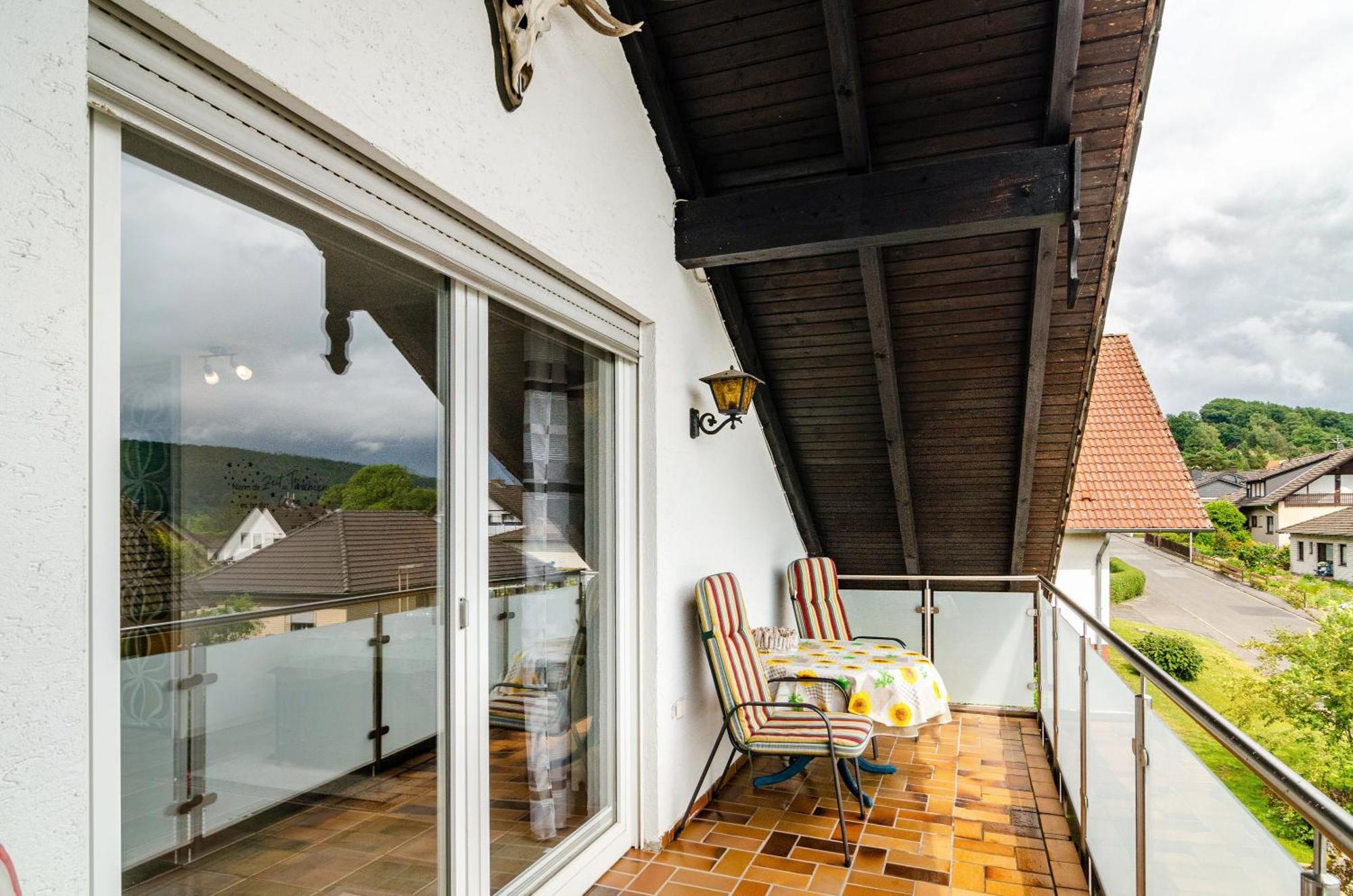 Ferienwohnung Am Rehwinkel Fuldatal Esterno foto